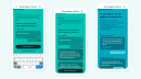 Drie mobiele ontwerpen van de Panel website